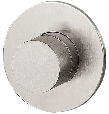 Rubinetterie Treemme 3M 28mm RWIT 72B6 IS 01 + RWIT 72B6 ZZ 01 Rubinetto D’Arresto 1/2” Installazione Parete Monoforo 1 Manopola Materiale Acciaio Finitura Inox Spazzolato Opaco Parte Interna Esterna Incluse