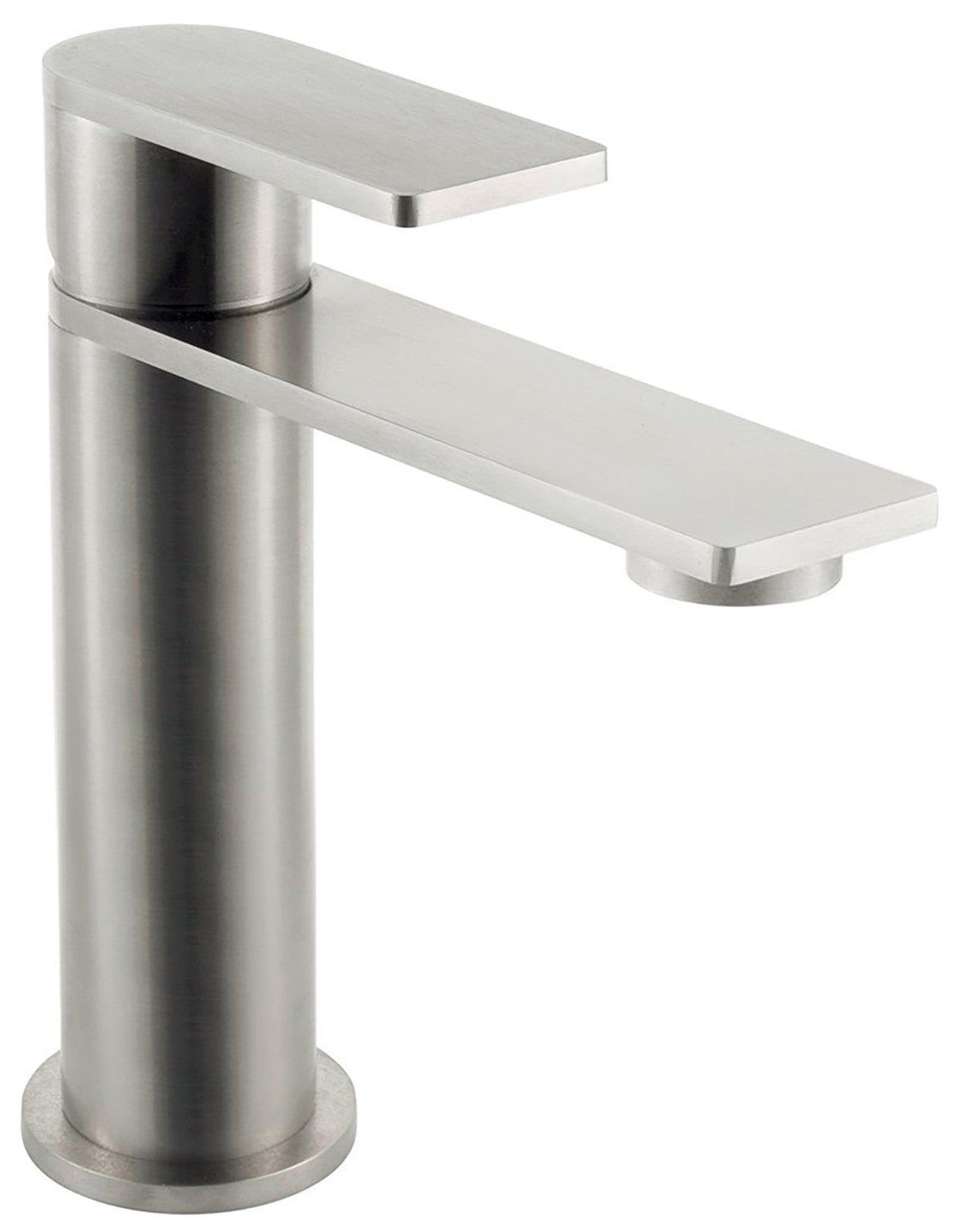 Rubinetterie Treemme 3M 3.6 IT 9A11 IS TS ZZ Miscelatore Monocomando Lavabo 106 Appoggio 1 Leva Monoforo Miscelazione Meccanica Stile Moderno Altezza 150 mm Lunghezza 153 mm Materiale Acciaio Finitura Inox Spazzolato Opaco