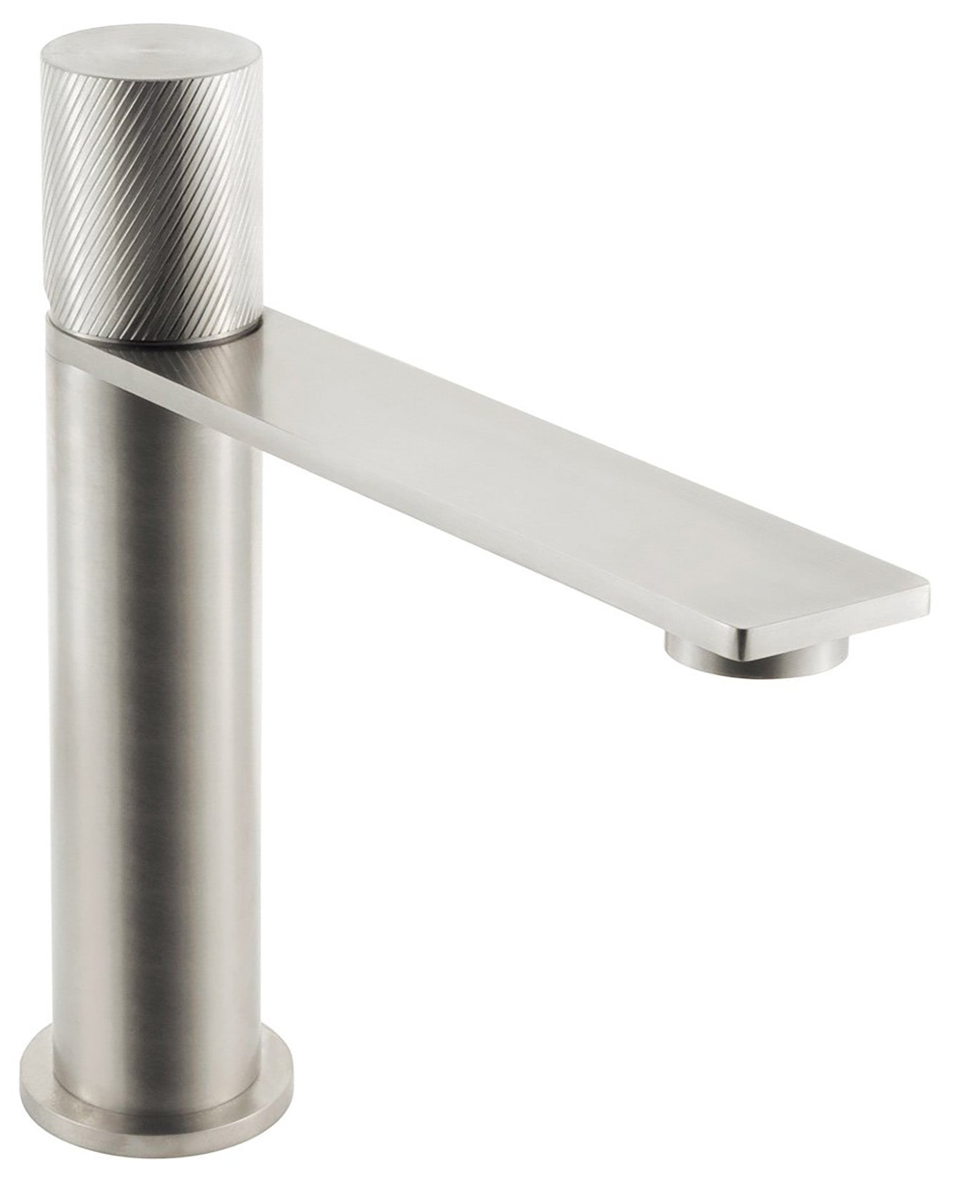 Rubinetterie Treemme 3M 3.6 IT 9A11 IS TZ CL Miscelatore Monocomando Lavabo 106 Appoggio 1 Manopola Monoforo Miscelazione Meccanica Stile Moderno Altezza 165 mm Lunghezza 193 mm Materiale Acciaio Finitura Inox Spazzolato Opaco