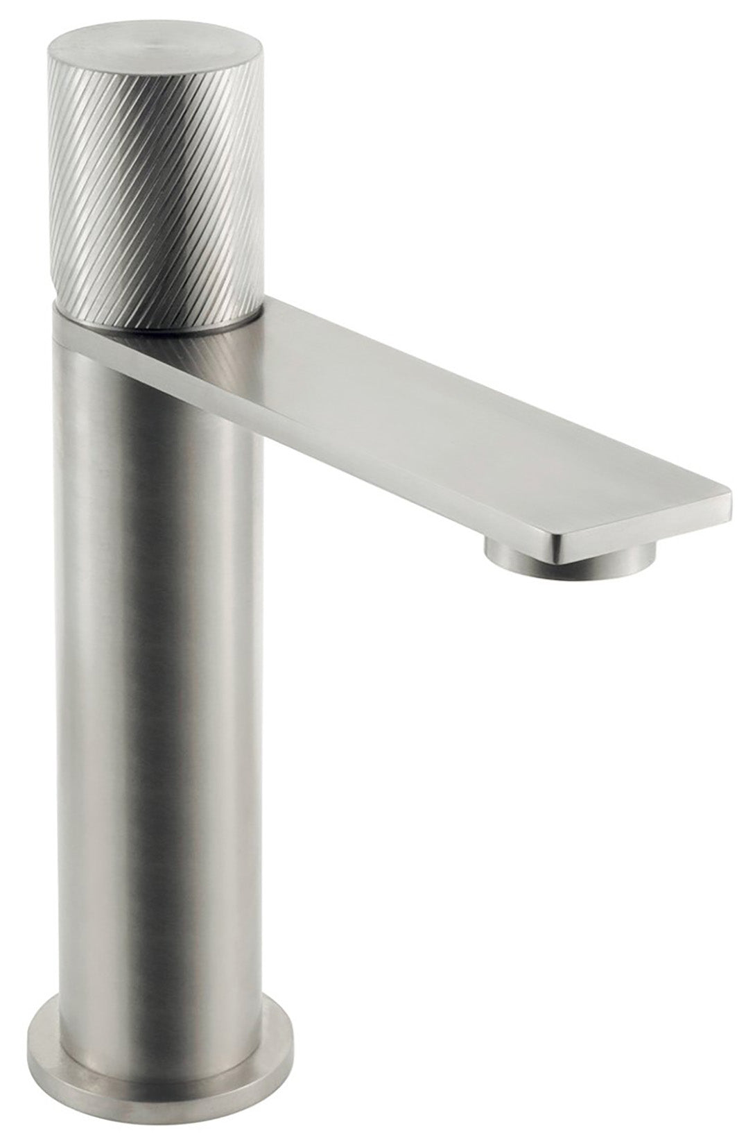 Rubinetterie Treemme 3M 3.6 IT 9A11 IS TZ ZZ Miscelatore Monocomando Lavabo 106 Appoggio 1 Manopola Monoforo Miscelazione Meccanica Stile Moderno Altezza 165 mm Lunghezza 153 mm Materiale Acciaio Finitura Inox Spazzolato Opaco