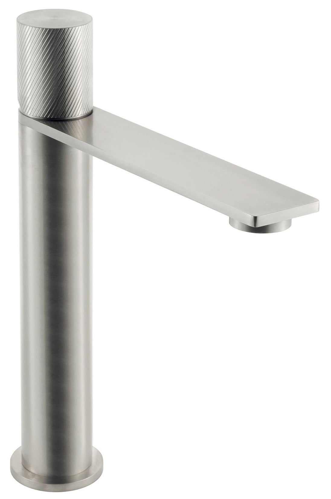 Rubinetterie Treemme 3M 3.6 IT 9A27 IS TZ ZZ Miscelatore Monocomando Lavabo 166 Appoggio 1 Manopola Monoforo Miscelazione Meccanica Stile Moderno Altezza 225 mm Lunghezza 193 mm Materiale Acciaio Finitura Inox Spazzolato Opaco