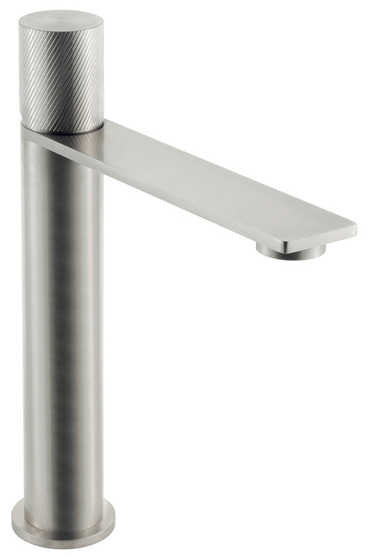 Rubinetterie Treemme 3M 3.6 IT 9A27 IS TZ ZZ Miscelatore Monocomando Lavabo 166 Appoggio 1 Manopola Monoforo Miscelazione Meccanica Stile Moderno Altezza 225 mm Lunghezza 193 mm Materiale Acciaio Finitura Inox Spazzolato Opaco