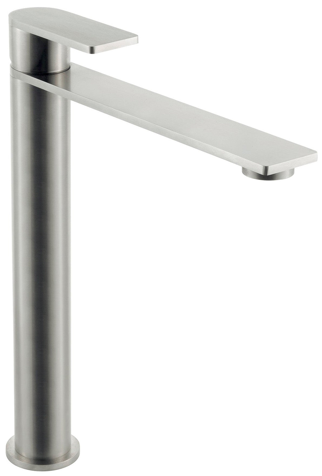 Rubinetterie Treemme 3M 3.6 IT 9A31 IS TS ZZ Miscelatore Monocomando Lavello Per Cucina Lavanderia Lavatoi Appoggio 1 Leva Monoforo Meccanico Stile Moderno Collo Girevole 360° Altezza 290 mm Lunghezza 237 mm Acciaio Inox Spazzolato Opaco