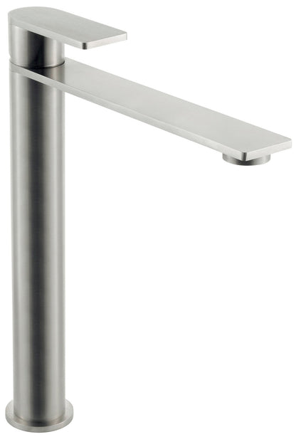 Rubinetterie Treemme 3M 3.6 IT 9A31 IS TS ZZ Miscelatore Monocomando Lavello Per Cucina Lavanderia Lavatoi Appoggio 1 Leva Monoforo Meccanico Stile Moderno Collo Girevole 360° Altezza 290 mm Lunghezza 237 mm Acciaio Inox Spazzolato Opaco