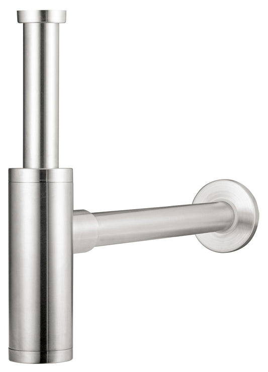 Rubinetterie Treemme 3M 3.6 IT RTSF 116 IS Sifone A Vista Tondo Per Bagno Materiale Acciaio Finitura Inox Spazzolato Opaco