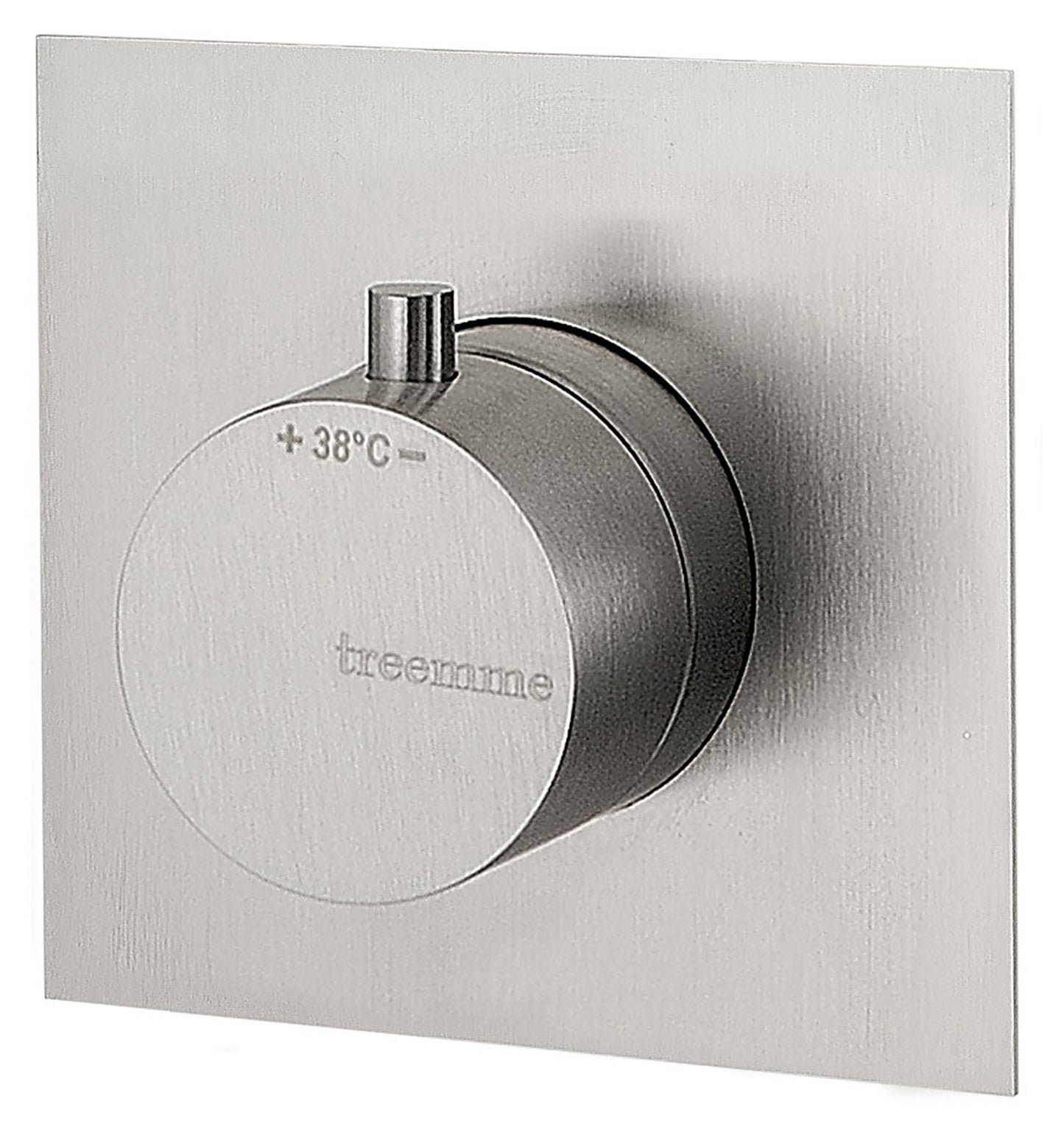 Rubinetterie Treemme 3M 3.6 RWIT 7286 IS 85 + RWIT 7286 ZZ 70 Miscelatore Termostatico Doccia Incasso Parete 1 Uscite 1 Fori Stile Moderno Acciaio Inox Spazzolato Opaco Parte Interna Esterna Incluse