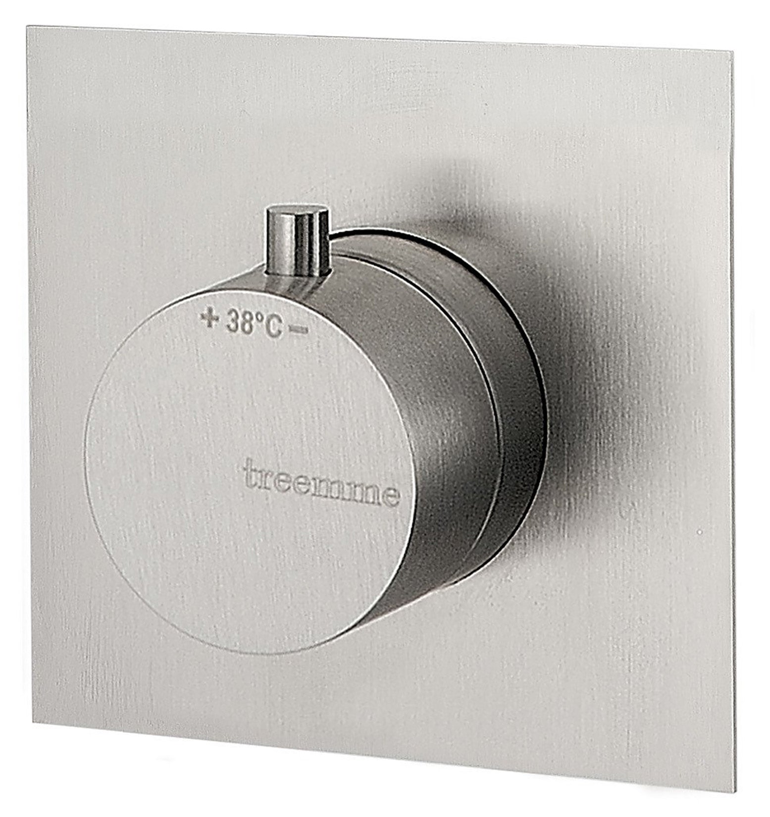 Rubinetterie Treemme 3M 3.6 RWIT 7286 IS 85 + RWIT 7286 ZZ 70 Miscelatore Termostatico Doccia Incasso Parete 1 Uscite 1 Fori Stile Moderno Acciaio Inox Spazzolato Opaco Parte Interna Esterna Incluse