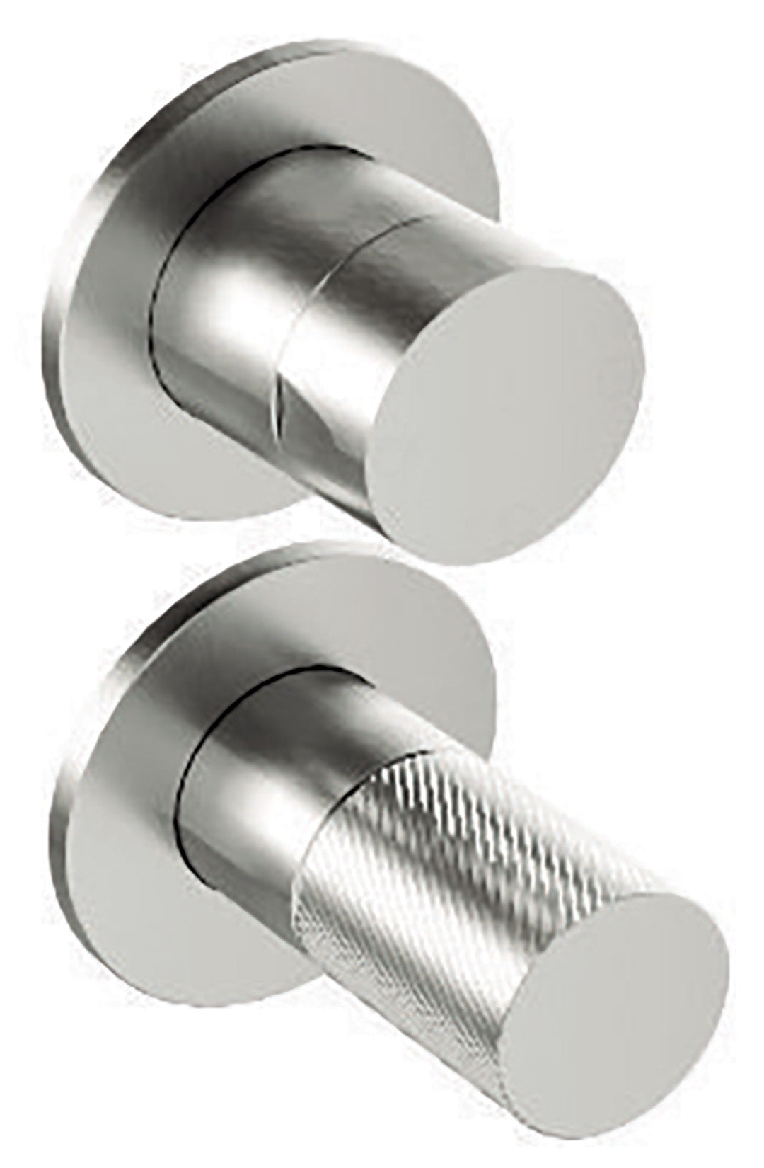 Rubinetterie Treemme 3M 3.6 RWIT 9AC2 IS 03 + RWIT 22A2 ZZ 01 Miscelatore Monocomando Doccia Incasso Parete Meccanico Deviatore 2 Vie Due Fori 1 Manopola Posizione Verticale Staffa Cartongesso Acciaio Inox Spazzolato Opaco Parte Interna Esterna Incluse