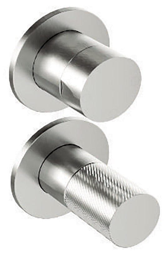 Rubinetterie Treemme 3M 3.6 RWIT 9AC3 IS 03 + RWIT 22A2 ZZ 01 Miscelatore Monocomando Doccia Incasso Parete Meccanico Deviatore 3 Vie Due Fori 1 Manopola Posizione Verticale Staffa Cartongesso Acciaio Inox Spazzolato Opaco Parte Interna Esterna Incluse