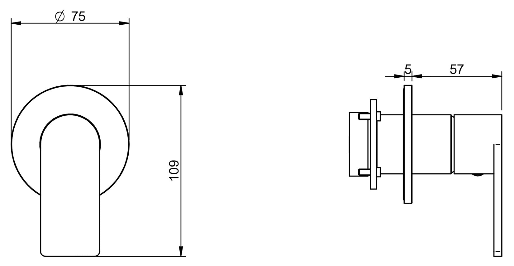 Rubinetterie Treemme 3M 3.6 RWIT 9AC8 IS 01 + RWIT 51A8 ZZ 03 Miscelatore Monocomando Remoto Lavabo Doccia Incasso Muro Meccanico 1 Uscita Monoforo 1 Leva Staffa Cartongesso Materiale Acciaio Finitura Inox Spazzolato Opaco Parte Interna Esterna Incluse
