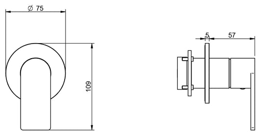 Rubinetterie Treemme 3M 3.6 RWIT 9AC8 IS 01 + RWIT 51A8 ZZ 03 Miscelatore Monocomando Remoto Lavabo Doccia Incasso Muro Meccanico 1 Uscita Monoforo 1 Leva Staffa Cartongesso Materiale Acciaio Finitura Inox Spazzolato Opaco Parte Interna Esterna Incluse