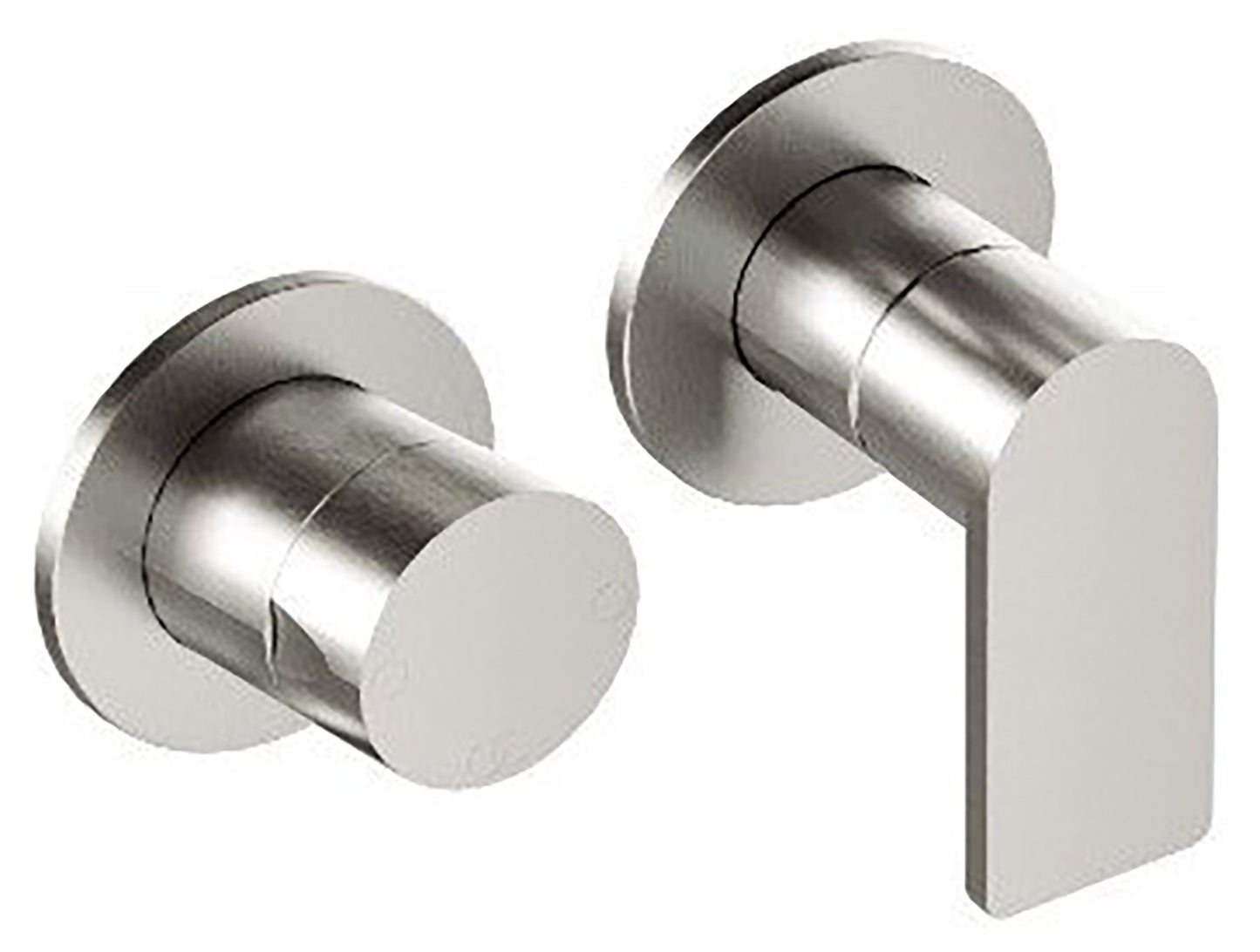 Rubinetterie Treemme 3M 3.6 RWIT 9AF3 IS 01 + RWIT 22A2 ZZ 01 Miscelatore Monocomando Doccia Incasso Parete Meccanico Deviatore 3 Vie Due Fori 1 Leva Posizione Orizzontale Staffa Cartongesso Acciaio Inox Spazzolato Opaco Parte Interna Esterna Incluse
