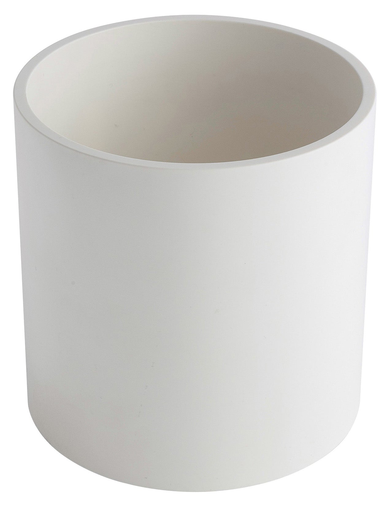 Rubinetterie Treemme 3M 40mm IT 1Z04 BB ZZ 12 Cestino Doccia Alto Per Bagno Installazione A Parete Altezza 120 mm Diametro Ø118 mm Materiale Pom C Finitura Bianco