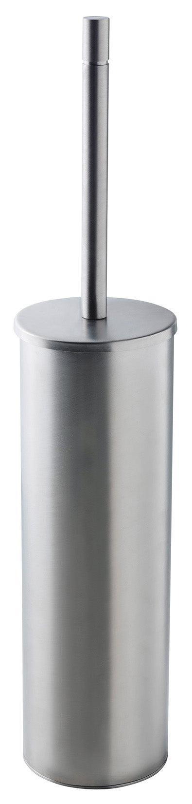 Rubinetterie Treemme 3M 40mm IT 4Z07 IS ZZ ZZ Portascopino Per Bagno Installazione Ad Appoggio Altezza 455 mm Diametro Ø80 mm Materiale Acciaio Finitura Inox Spazzolato Opaco