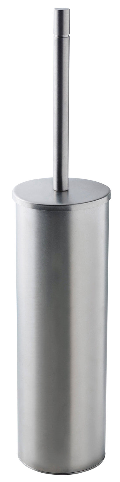Rubinetterie Treemme 3M 40mm IT 4Z13 IS ZZ ZZ Portascopino Per Bagno Installazione A Parete Altezza 455 mm Diametro Ø80 mm Materiale Acciaio Finitura Inox Spazzolato Opaco
