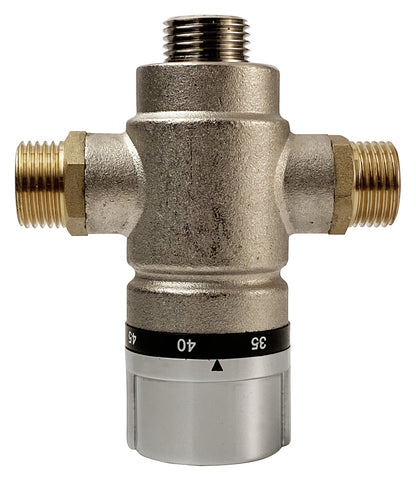 Rubinetterie Treemme 3M Electronic Washbasin Tap IT 1315 IS ZZ EL + IT RTMT 142 CC + IT 0401 IS ZZ ZZ Rubinetto Elettronico Fotocellula Lavabo 107 Appoggio Elettrico Termostatico 1 Snodo T 2 Arresto Filtro L 124 mm H 188 mm Acciaio Inox Spazzolato Opaco