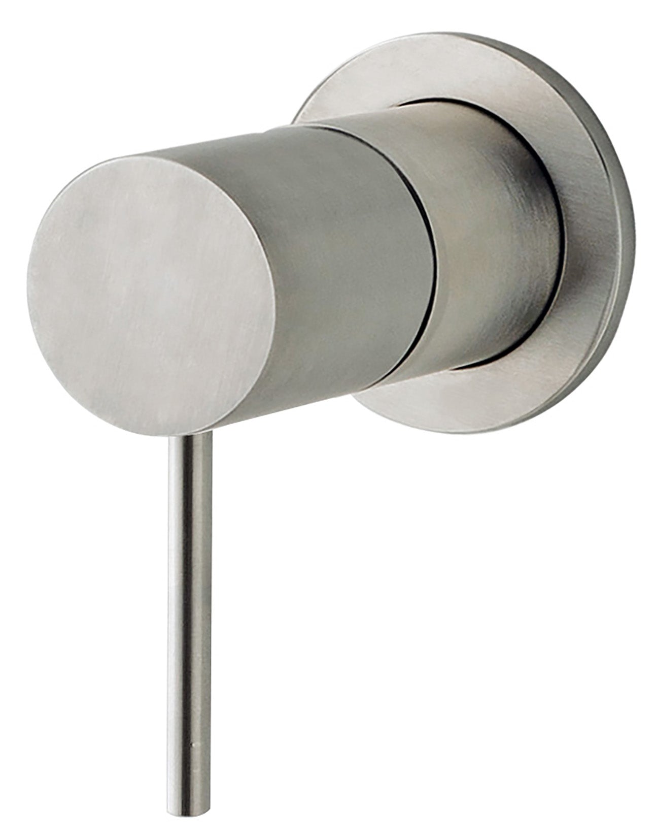 Rubinetterie Treemme 40MM Monocomando Monoforo Remoto Incasso A Muro Per Lavabo / Doccia Senza Bocca 65 mm Senza Piastra Stile Moderno Materiale Acciaio Finitura Acciaio Spazzolato Opaco Inox Parte Interna Esterna Incluse