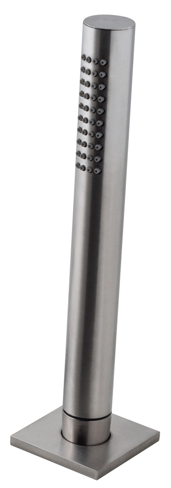 Rubinetterie Treemme 3M 5MM RWIT 2865 IS 25 Doccetta Estraibile a Mano Bordo Vasca Ad Appoggio Forma Tonda Materiale Accaio Finitura Inox Spazzolato Opaco Flessibile PVC 1,5 Metri Stile Moderno Uscita Acqua Pioggia Portata Acqua 8 Litri Al Minuto