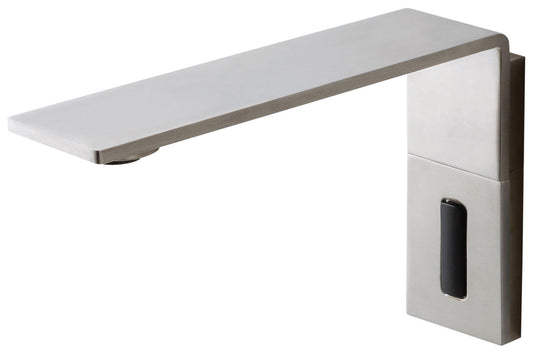 Rubinetterie Treemme 3M Electronic Washbasin Tap RWIT 2895 IS EL + RWIT 2895 ZZ 01 Rubinetto Elettronico Fotocellula Lavabo 170 Alimentazione Elettrica Standard Solo Acqua Fredda Muro Altezza 120 Lunghezza 196 mm Parte Interna Esterna Incluse Acciaio Inox