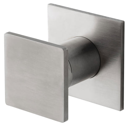 Rubinetterie Treemme 3M 5MM RWIT 28C8 IS 04 + RWIT 51A8 ZZ 03 Miscelatore Monocomando Monoforo Meccanico Remoto Lavabo Doccia Incasso A Parete Con Piastra Una Manopola 1 Via Stile Moderno Acciaio Inox