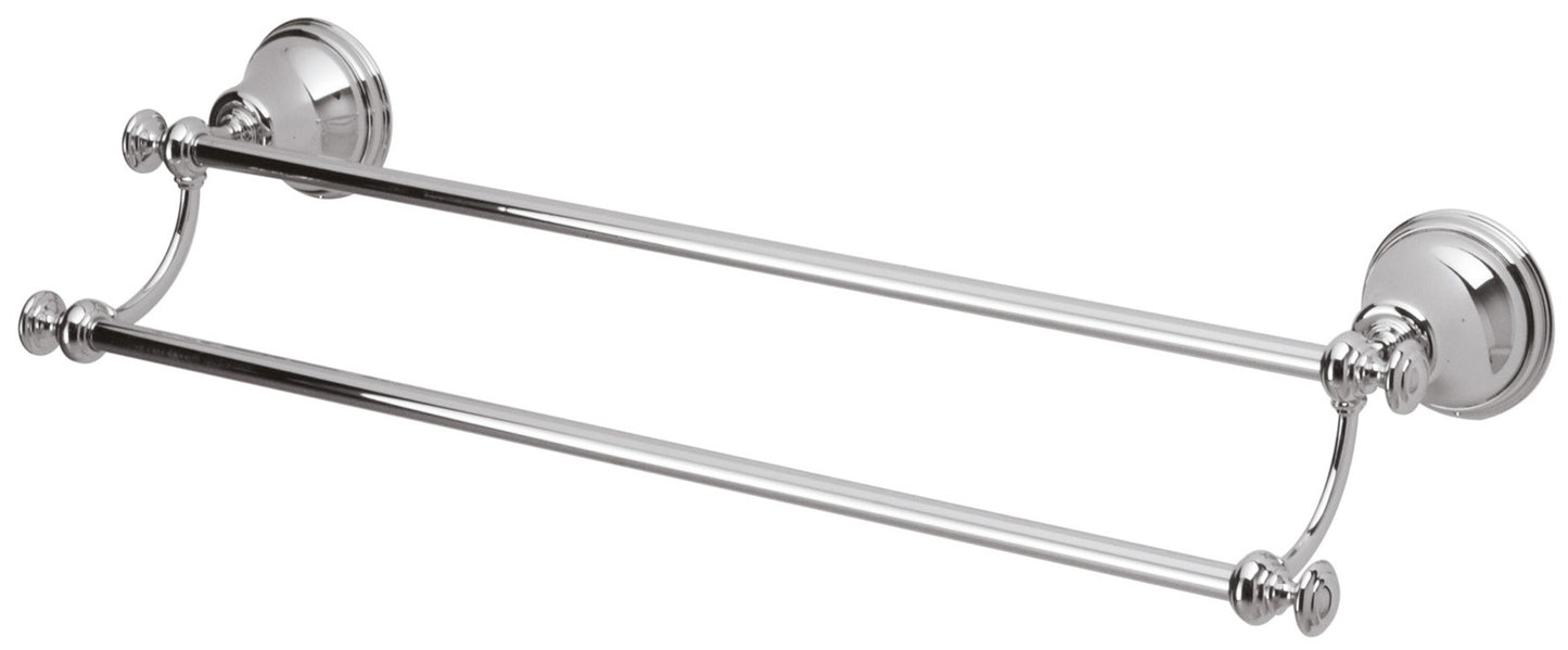 Rubinetterie Treemme 3M 8200 IT 8220 CC ZZ ZZ Portasalviette Doppio Per Bagno Installazione A Parete Forma Tonda Stile Classico Lunghezza 560 mm Profondità 147,5 mm Materiale Ottone Finitura Cromata