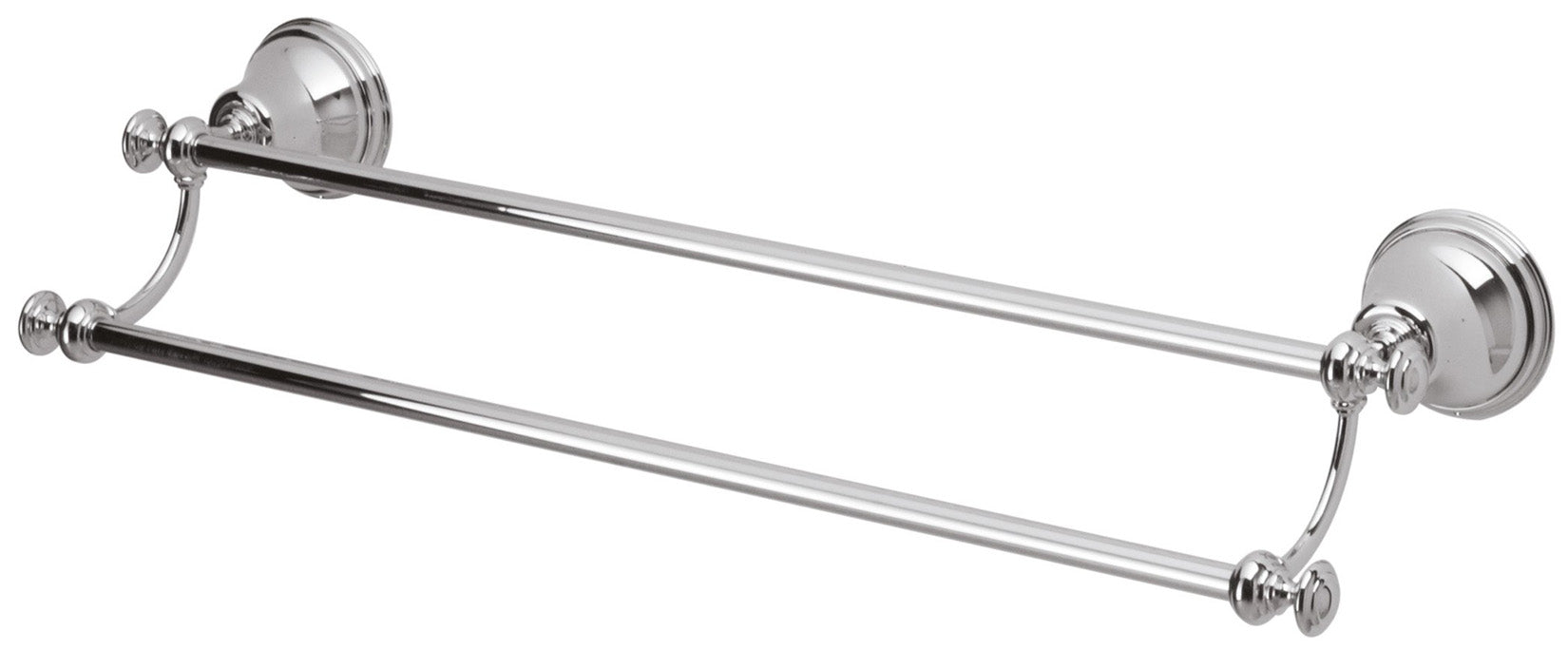 Rubinetterie Treemme 3M 8200 IT 8220 CC ZZ ZZ Portasalviette Doppio Per Bagno Installazione A Parete Forma Tonda Stile Classico Lunghezza 560 mm Profondità 147,5 mm Materiale Ottone Finitura Cromata