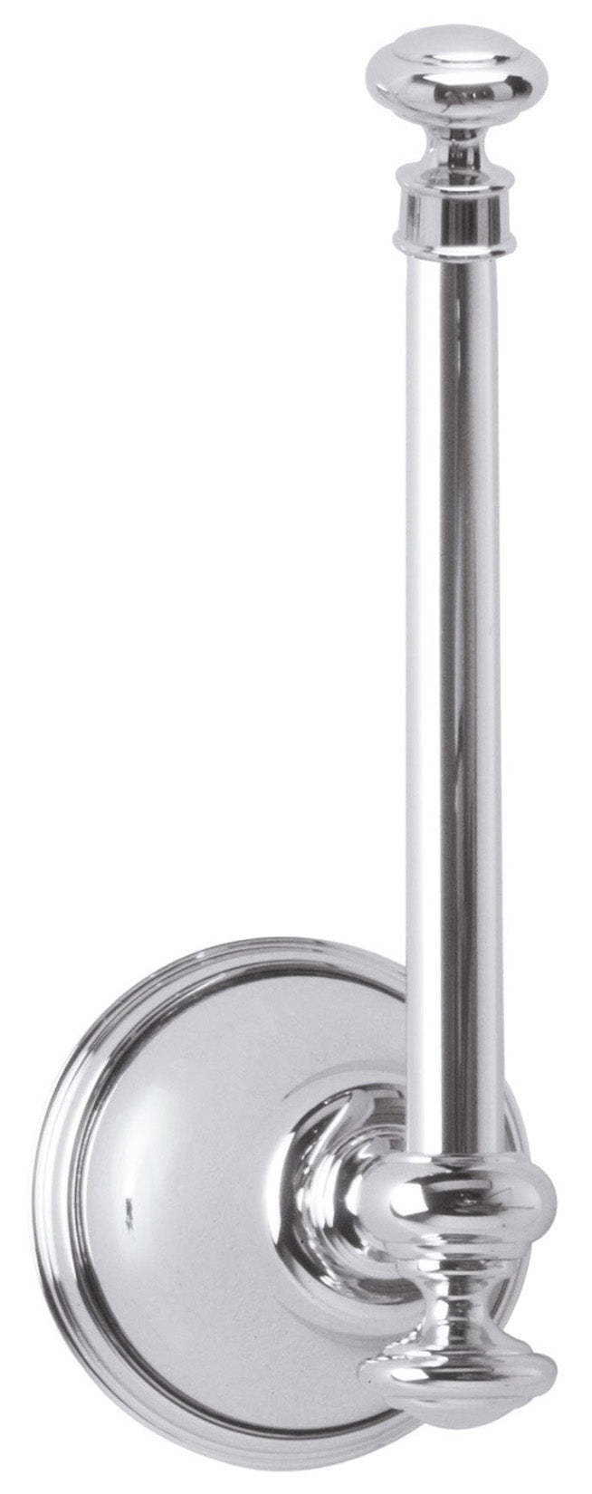 Rubinetterie Treemme 3M 8200 IT 8228 CC ZZ ZZ Portacarta Porta Rotolo Carta Igienica Di Scorta In Verticale Per Bagno Installazione A Parete Forma Tonda Stile Classico Altezza 195 mm Profondità 87 mm Materiale Ottone Finitura Cromato