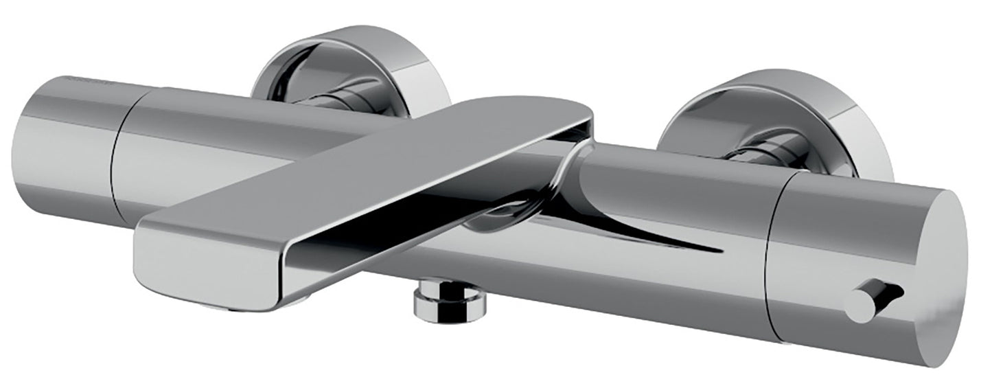 Rubinetterie Treemme 3M Contract Bamboo IT 5050 CC BM ZZ Miscelatore Monocomando Esterno Vasca a Muro Miscelazione Meccanica 2 Fori Stile Moderno Ottone Cromato 