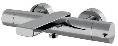 Rubinetterie Treemme 3M Contract Bamboo IT 5050 CC BM ZZ Miscelatore Monocomando Esterno Vasca a Muro Miscelazione Meccanica 2 Fori Stile Moderno Ottone Cromato 