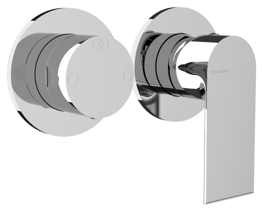 Rubinetterie Treemme 3M Bamboo RWIT 50F2 CC 01 + RWIT 22A2 ZZ 01 Miscelatore Monocomando Doccia Incasso Muro Con Deviatore 2 Uscite Meccanico Due Fori 1 Leva Posizione Orizzontale Staffa Per Cartongesso Ottone Cromata Parte Interna Esterna Incluse