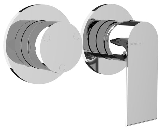 Rubinetterie Treemme 3M Bamboo RWIT 50F3 CC 01 + RWIT 22A2 ZZ 01 Miscelatore Monocomando Doccia Incasso Muro Con Deviatore 3 Uscite Meccanico Due Fori 1 Leva Posizione Orizzontale Staffa Per Cartongesso Ottone Cromata Parte Interna Esterna Incluse