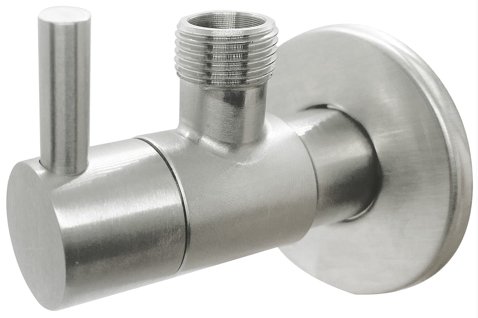 Rubinetterie Treemme 3M Electronic Washbasin Tap IT 0401 IS ZZ ZZ Rubinetto D’Arresto Con Filtro Installazione Parete Monoforo Materiale Acciaio Finitura Inox Spazzolato Opaco