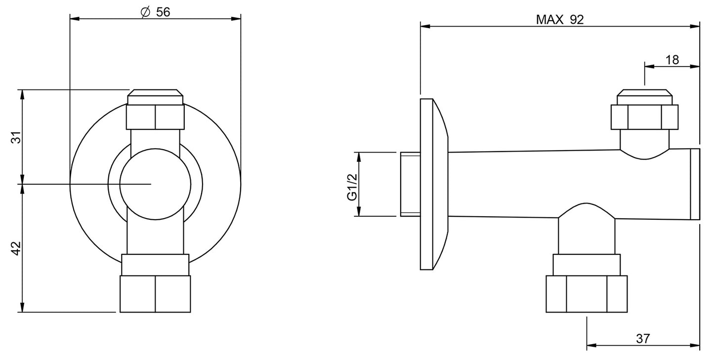 Rubinetterie Treemme 3M Electronic Washbasin Tap IT 2215 CC ZZ ZZ + IT 0480 CC ZZ ZZ Rubinetto Elettronico Con Fotocellula Per Lavabo Batteria Standard Solo Acqua Fredda Arresto Filtro Altezza 105 mm Lunghezza 168 mm Ottone Cromo Senza Piletta di Scarico
