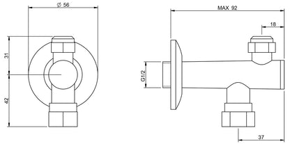 Rubinetterie Treemme 3M Electronic Washbasin Tap IT 22A1 CC ZZ EL + IT 0480 CC ZZ ZZ + IT RTMT 142 CC Rubinetto Elettronico Con Fotocellula Per Lavabo Alimentazione Elettrica Termostatico 2 Arresti 1 Snodo Lunghezza 180 mm Altezza 270 mm Ottone Cromato