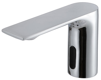 Rubinetterie Treemme 3M Electronic Washbasin Tap IT 2215 CC ZZ ZZ + IT 0480 CC ZZ ZZ Rubinetto Elettronico Con Fotocellula Per Lavabo Batteria Standard Solo Acqua Fredda Arresto Filtro Altezza 105 mm Lunghezza 168 mm Ottone Cromo Senza Piletta di Scarico