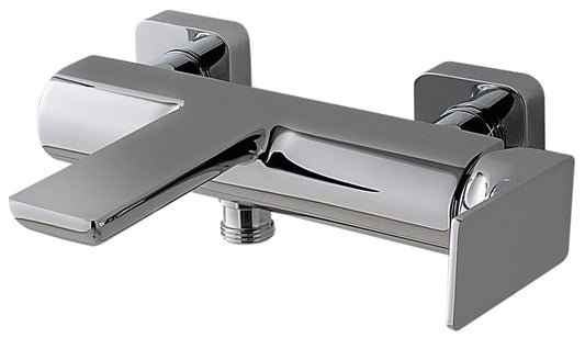 Rubinetterie Treemme 3M Hask IT 6A50 CC HA ZZ Miscelatore Gruppo Vasca Esterno Muro Monocomando Meccanico Senza Set Doccia 2 Fori Ottone Cromato 1 Leva Stile Moderno