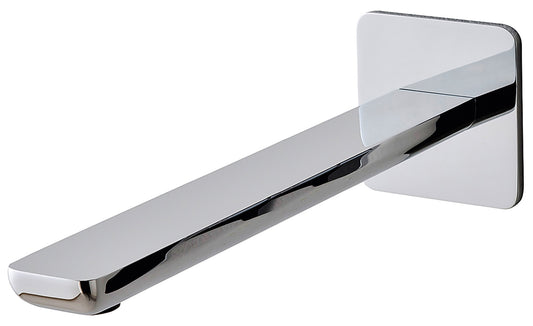 Rubinetterie Treemme 3M Hask IT 6A61 CC ZZ HF Bocca a Muro 233 mm Getto Erogazione Uscita Acqua Installazione Parete Materiale Ottone Finitura Cromata Stile Moderno Monoforo Lunghezza 258 mm Portata Acqua 18 Litri Al Minuto