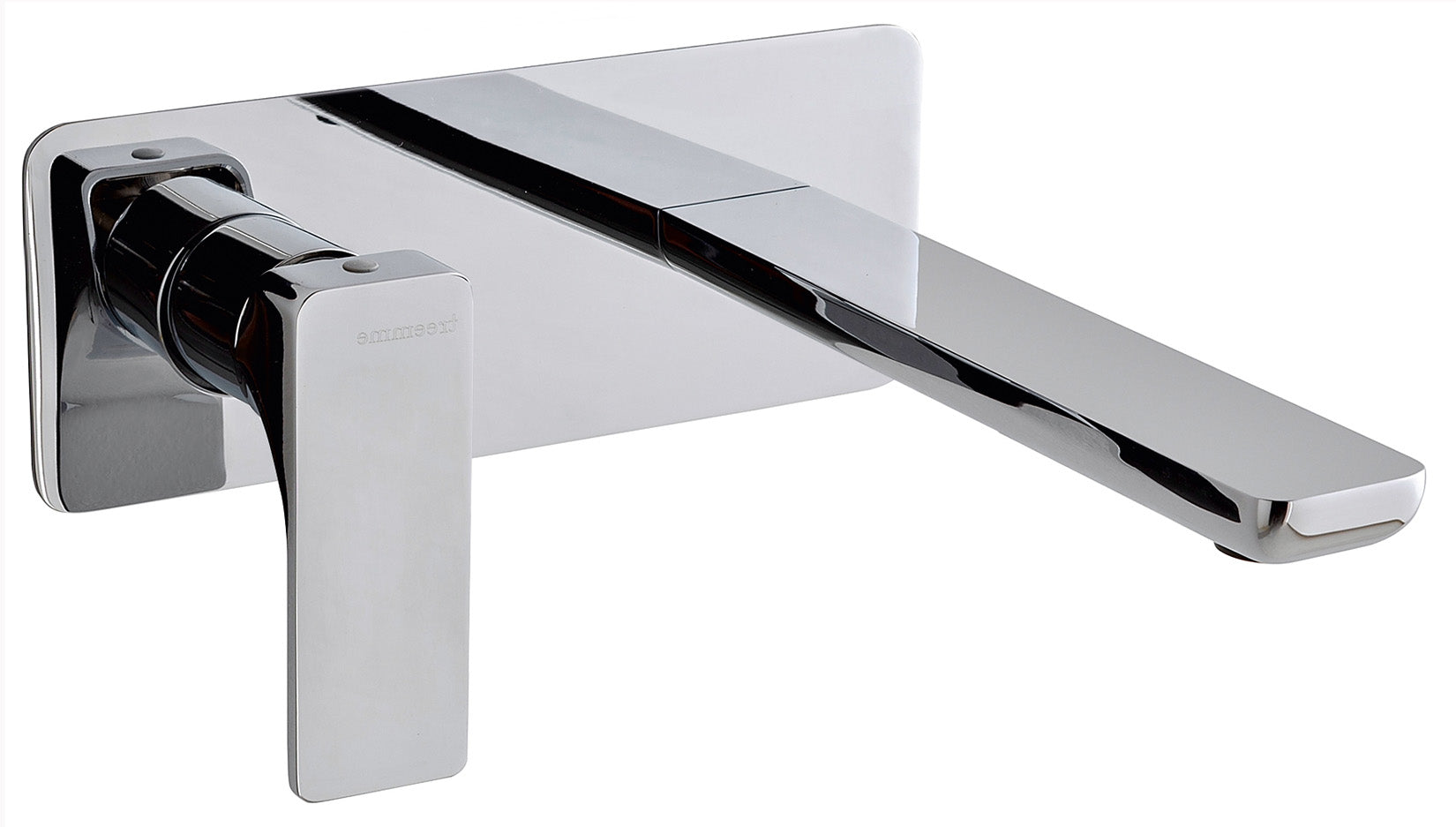 Rubinetterie Treemme 3M Hask RWIT 6AA7 CC 01 + RWIT 51A5 ZZ 01 Miscelatore Lavabo 180 mm Monocomando Incasso a Parete Con Piastra 1 Leva a Sinistra 2 Fori Stile Moderno Areatore Orientabile Lunghezza 205 mm Ottone Cromato Parte Interna Esterna Incluse