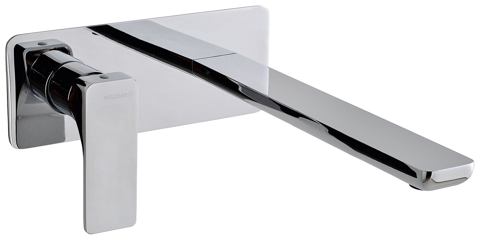 Rubinetterie Treemme 3M Hask RWIT 6AA9 CC 01 + RWIT 51A5 ZZ 01 Miscelatore Lavabo 230 mm Monocomando Incasso a Parete Con Piastra 1 Leva a Sinistra 2 Fori Stile Moderno Areatore Orientabile Lunghezza 255 mm Ottone Cromato Parte Interna Esterna Incluse