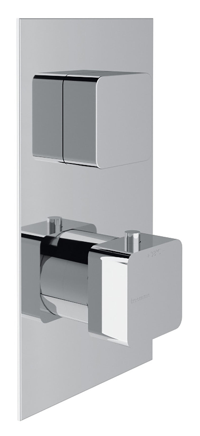 Rubinetterie Treemme 3M Hask RWIT 7287 CC 77 + RWIT 7287 ZZ 30 Miscelatore Termostatico Doccia Incasso Muro 1 Uscita Due Fori 1 Leva Con Piastra Doppio Orientamento Ottone Cromata Parte Interna Esterna Incluse