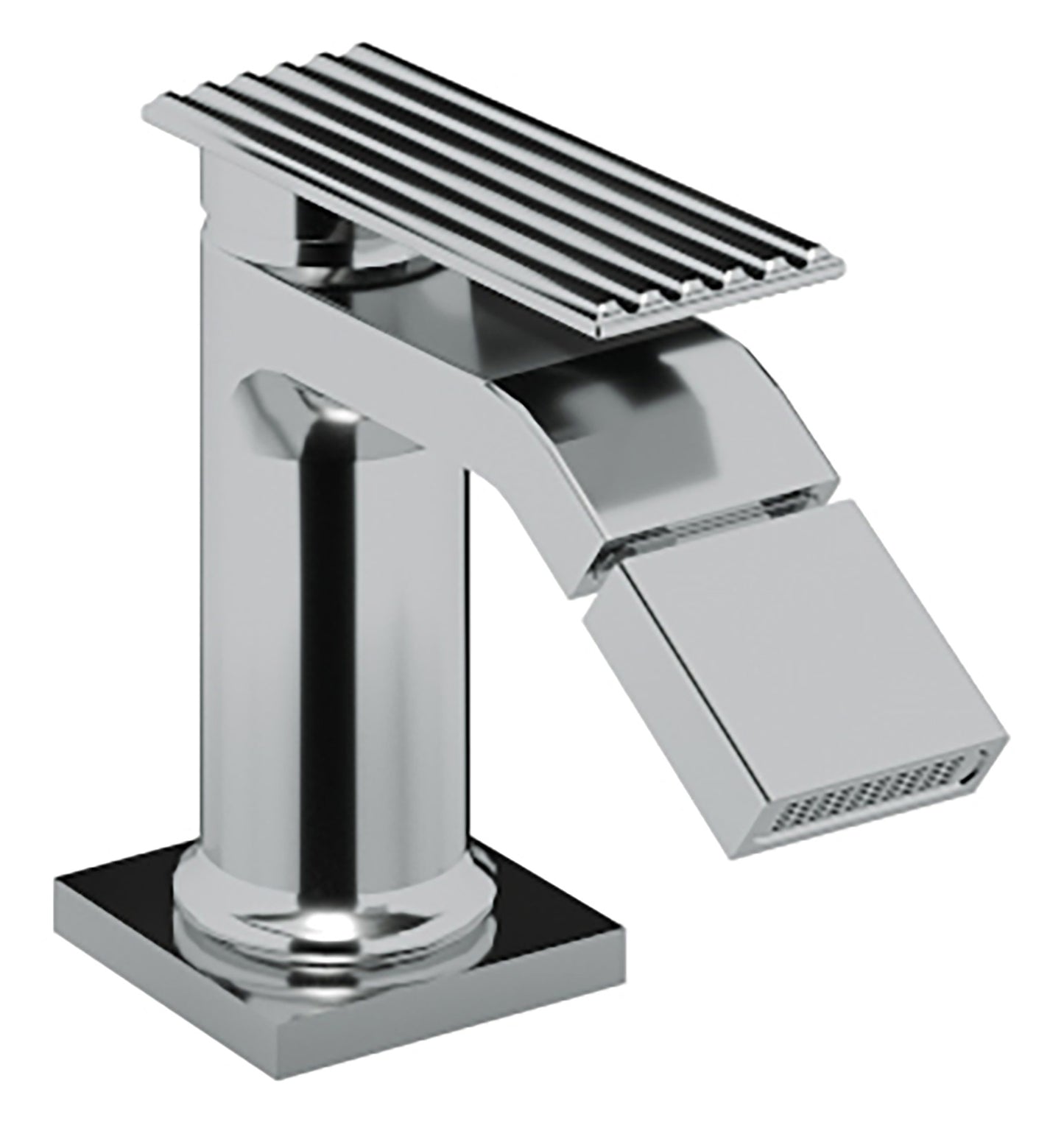 Rubinetterie Treemme 3M Ios IT 2A22 CC RM CS Miscelatore Bidet Monoforo Monocomando Appoggio 1 Leva Stile Moderno Altezza 126 mm Lunghezza 114 mm Senza Piletta Di Scarico Materiale Ottone Finitura Cromato Areatore Orientabile