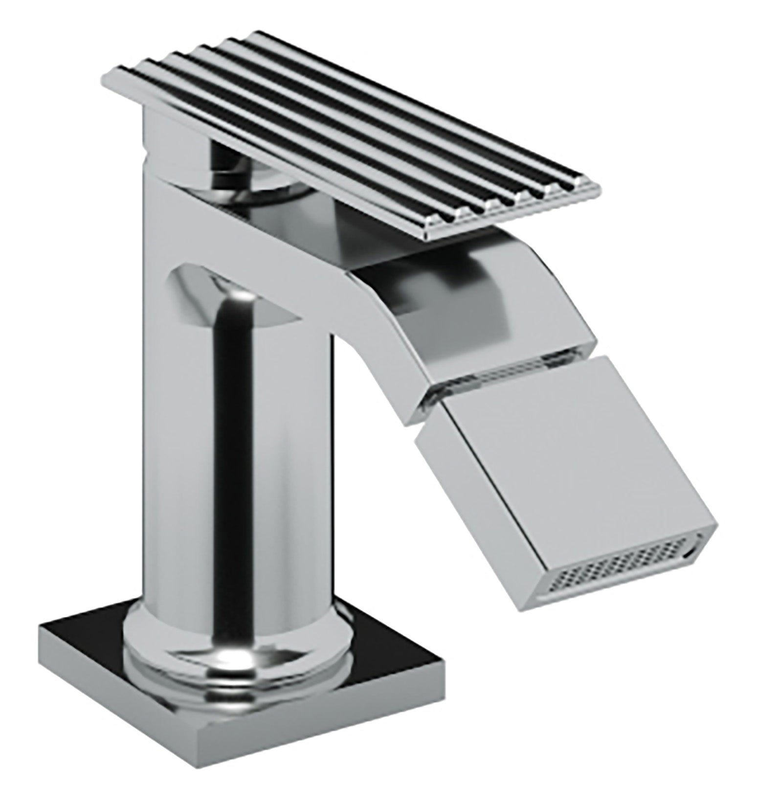 Rubinetterie Treemme 3M Ios IT 2A22 CC RM CS Miscelatore Bidet Monoforo Monocomando Appoggio 1 Leva Stile Moderno Altezza 126 mm Lunghezza 114 mm Senza Piletta Di Scarico Materiale Ottone Finitura Cromato Areatore Orientabile