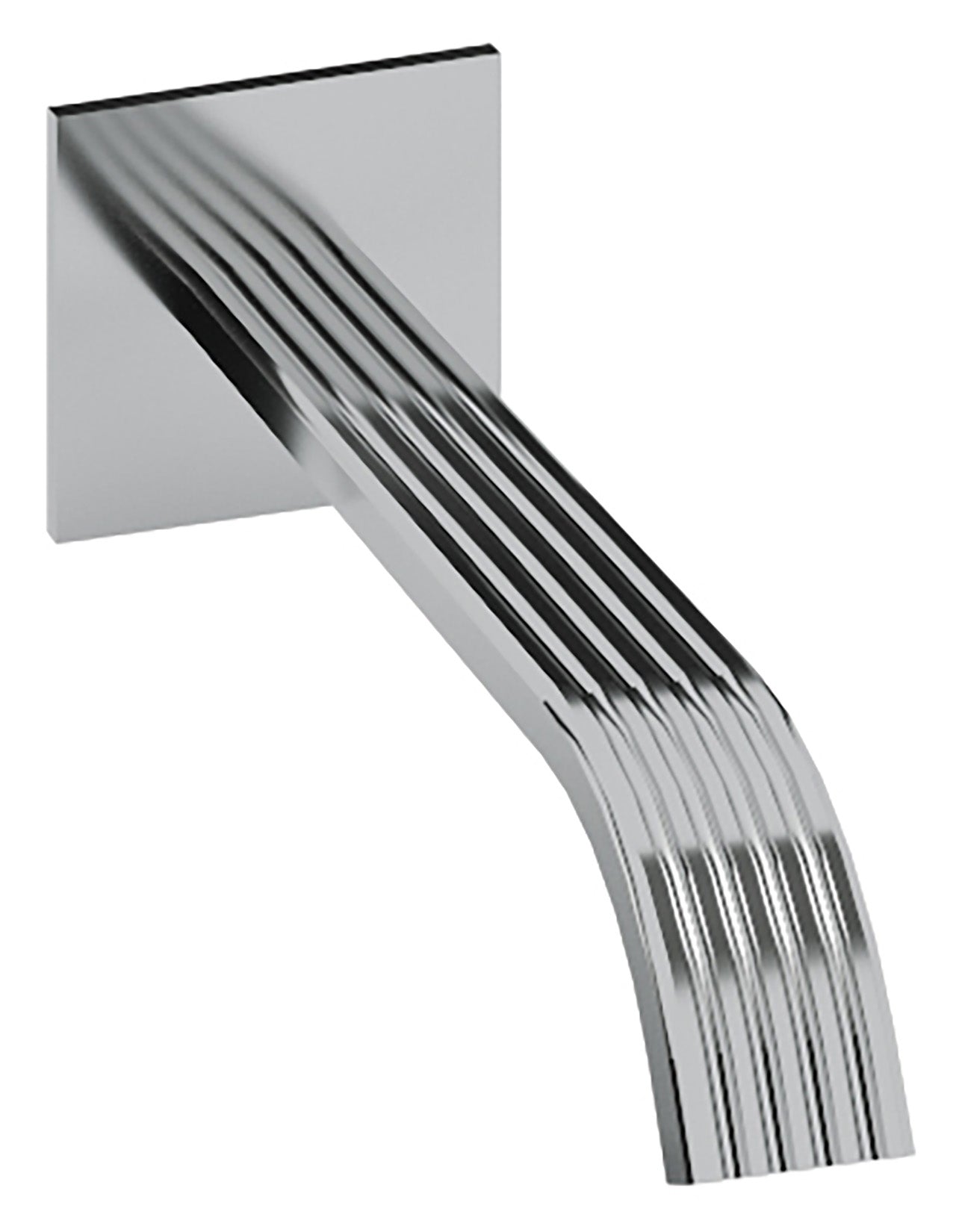 Rubinetterie Treemme 3M Ios IT 2A61 CC ZZ ZZ Bocca Muro 225 mm Getto Erogazione Uscita Acqua Installazione Parete Materiale Ottone Finitura Cromata Stile Moderno Monoforo Lunghezza 230 mm Portata Acqua 6 Litri Al Minuto