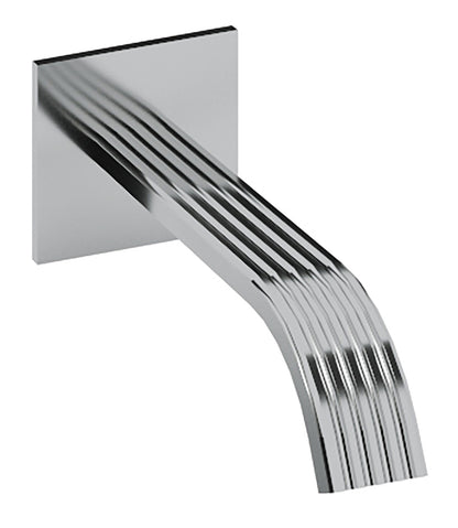 Rubinetterie Treemme 3M Ios IT 2A63 CC ZZ ZZ Bocca Muro 185 mm Getto Erogazione Uscita Acqua Installazione Parete Materiale Ottone Finitura Cromata Stile Moderno Monoforo Lunghezza 190 mm Portata Acqua 6 Litri Al Minuto