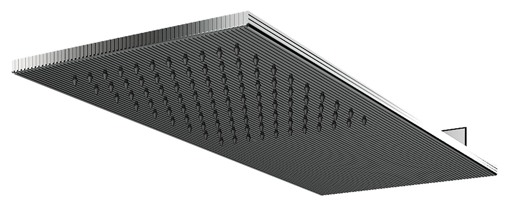 Rubinetterie Treemme 3M Ios IT RTBR 376 CC Soffione Doccia A Parete Forma a Mensola Rettangolare Misura 500x200 mm Incluso Staffa Fissaggio a Muro Uscita Acqua a Pioggia Stile Moderno Materiale Metallo Finitura Cromato