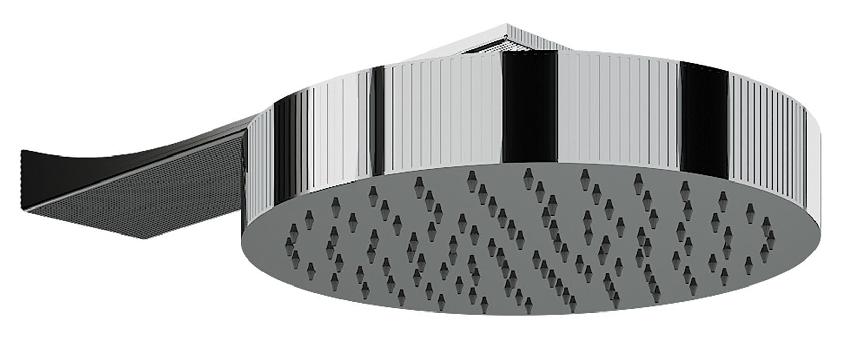 Rubinetterie Treemme 3M Ios IT RTBR 380 CC Soffione Doccia A Parete Anticalcare Tondo Diametro Ø 300 mm In Metallo Cromo Con Braccio Lunghezza 400 mm Getto a Pioggia Stile Moderno Materiale Ottone Finitura Cromato
