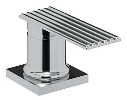 Rubinetterie Treemme 3M Ios RWIT 2A68 CC 02 Miscelatore Monocomando Remoto Da Piano Per Lavabo Vasca Appoggio Forma Quadra Monoforo 1 Leva Materiale Ottone Finitura Cromata Stile Moderno