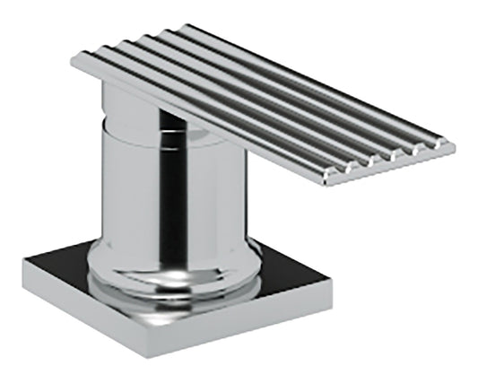 Rubinetterie Treemme 3M Ios RWIT 2A68 CC 02 Miscelatore Monocomando Remoto Da Piano Per Lavabo Vasca Appoggio Forma Quadra Monoforo 1 Leva Materiale Ottone Finitura Cromata Stile Moderno