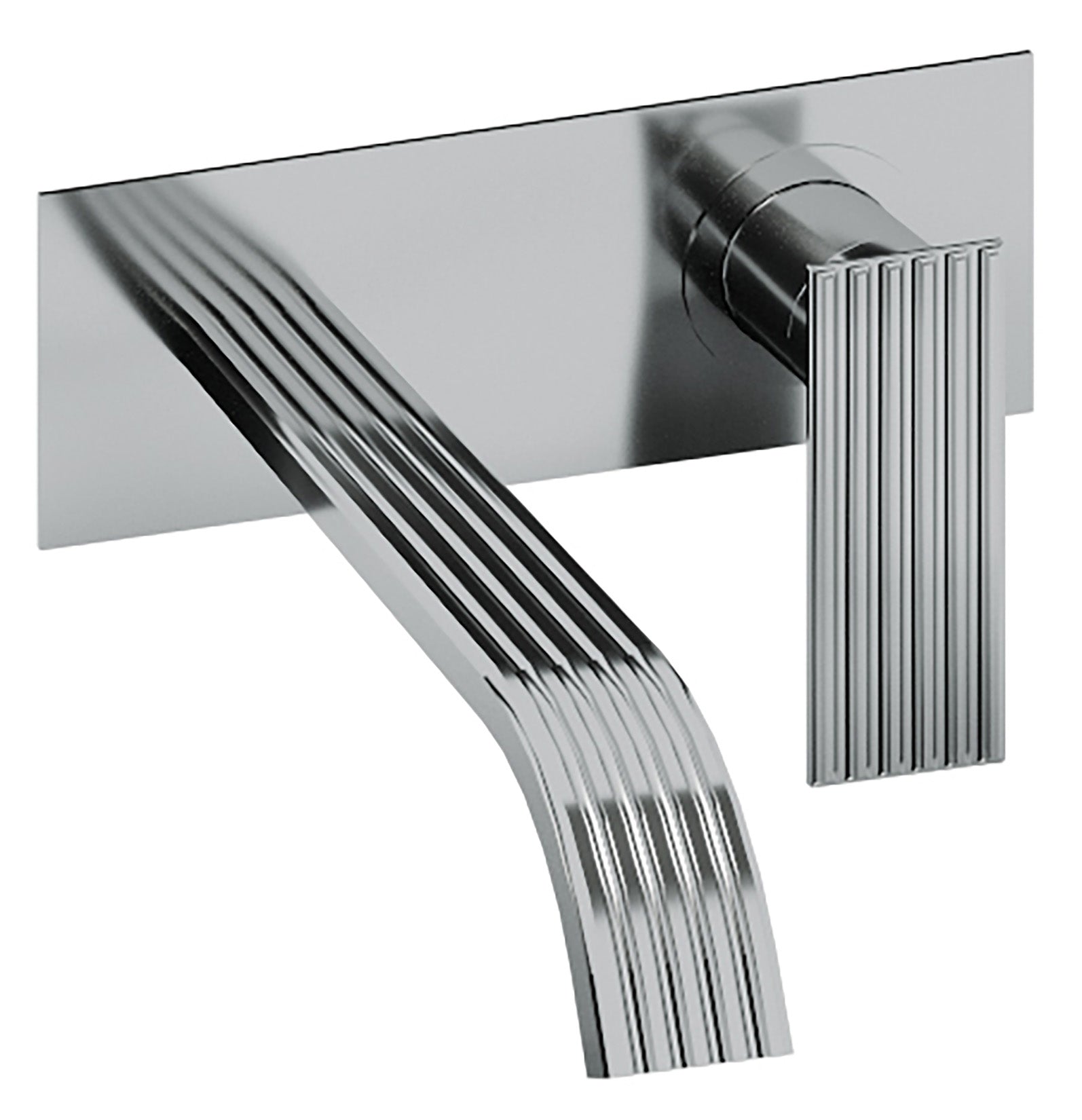 Rubinetterie Treemme 3M Ios RWIT 2AA6 CC 04 + RWIT 51A5 ZZ 01 Miscelatore Lavabo 222 mm Monocomando Incasso a Parete Con Piastra 1 Leva 2 Fori Stile Moderno Lunghezza 227 mm Materiale Ottone Finitura Cromato Parte Interna Esterna Incluse