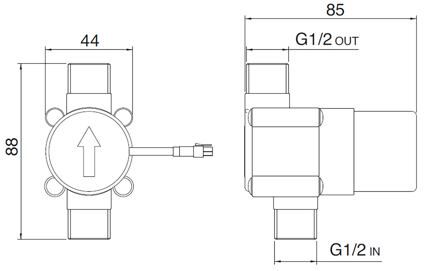 Rubinetterie Treemme 3M Kea IT 3A16 CC RO ZZ Miscelatore Batteria Lavabo 195 mm Appoggio 2 Manopole in Cristallo Trasparente Illuminate a Led 3 Fori Stile Moderno Altezza 287 mm Lunghezza 206 mm Materiale Ottone Finitura Cromato 